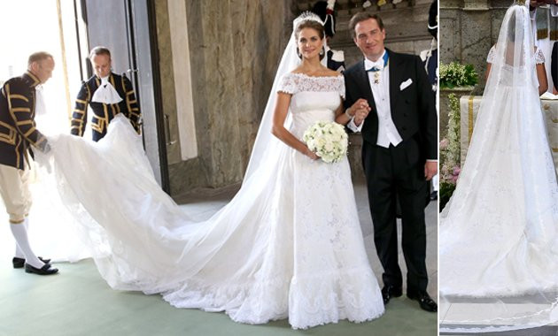 Bilder Hochzeit Schweden
 Madeleine von Schweden Ihr Brautkleid war ein Traum