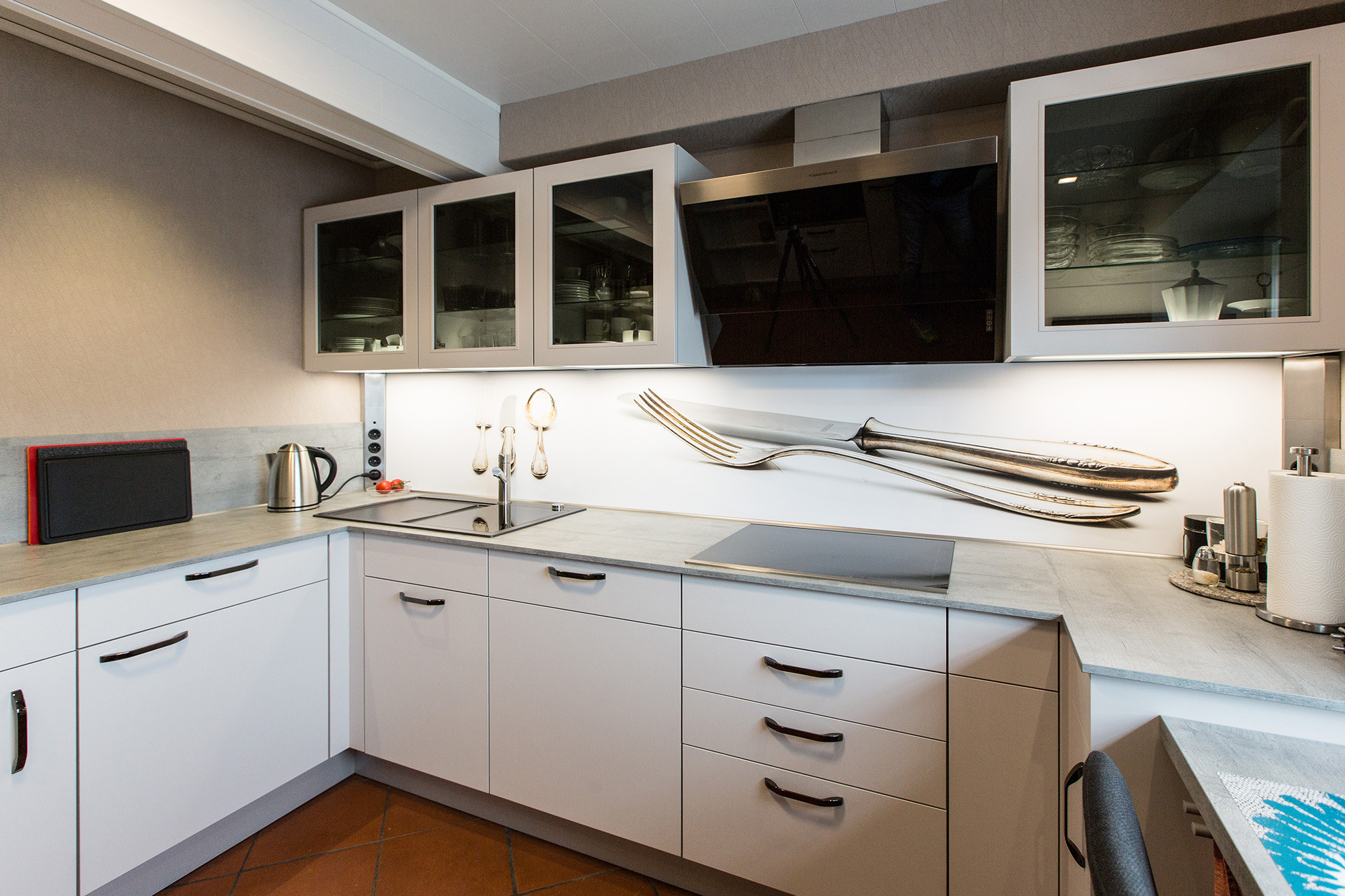 Bilder Küche
 Küche von Nobilia in Weiß softmatt Das Einbauküchen Team