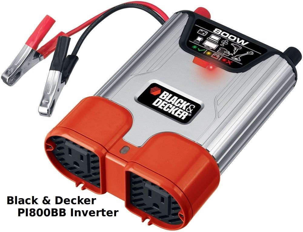 Black &amp; Decker
 NEW Black & Decker PI800BB Power Inverter 12 to 120 Volts