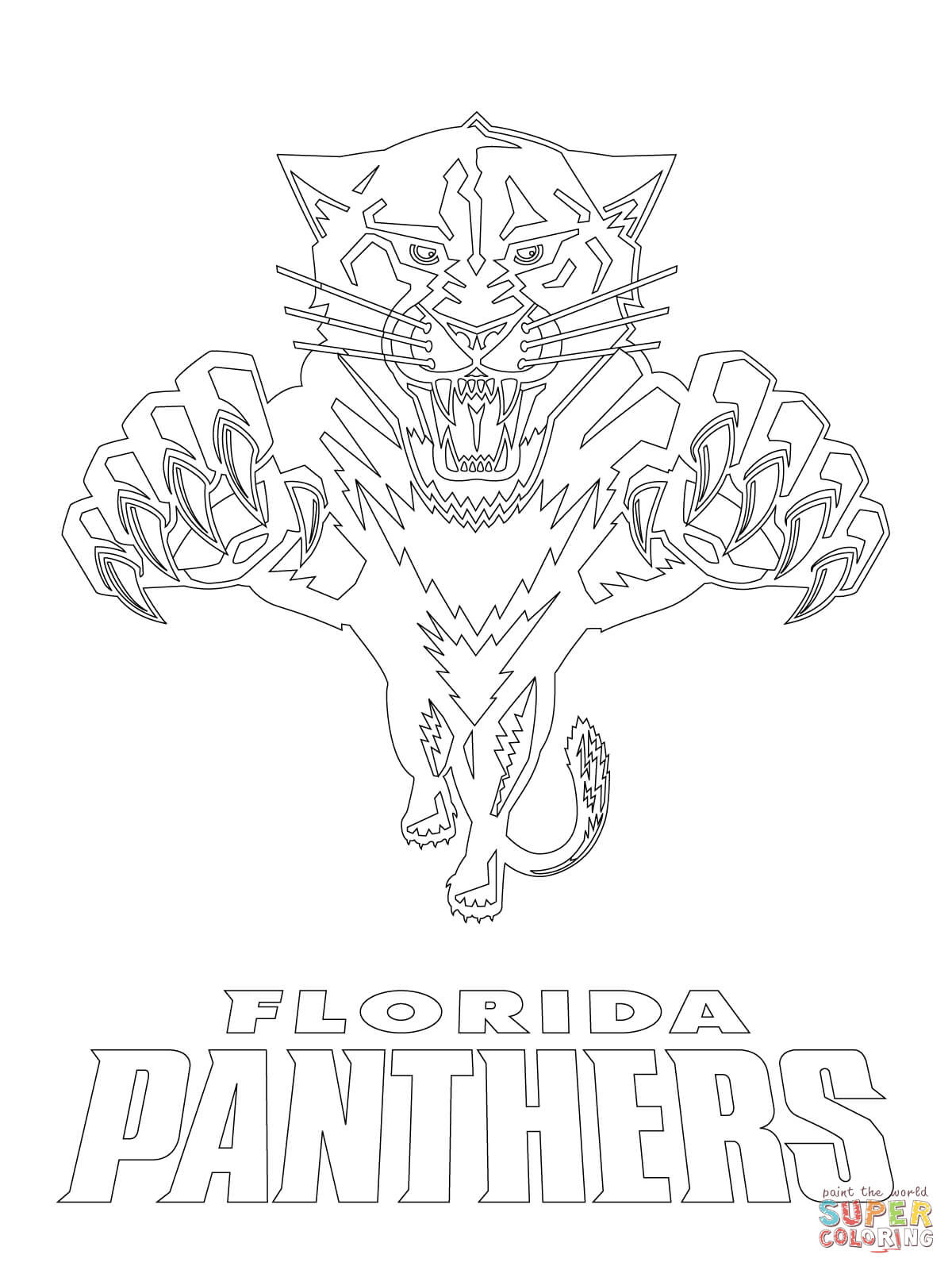 Black Panther Ausmalbilder
 Ausmalbild Logo der Florida Panthers