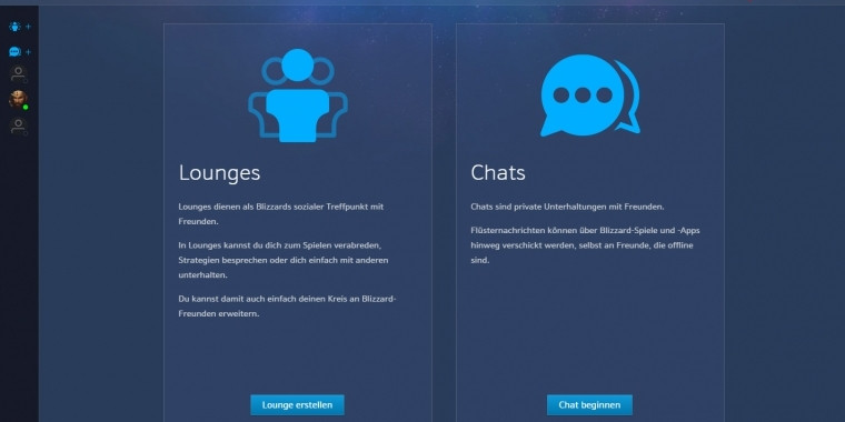 Blizzard Geschenke
 Battle Chats Lounges und Geschenke Neue Funktionen
