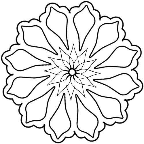 Blumen Comic Ausmalbilder
 Malvorlagen Ausmalbilder Mandala Blume