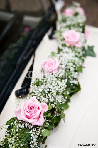 Blumengirlande Hochzeit
 Brautauto Blumenschmuck Blumen