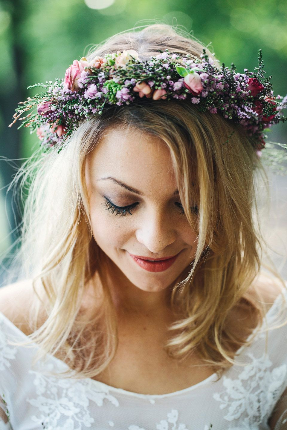 Blumenkranz Haare Hochzeit
 Pin auf Hochzeit