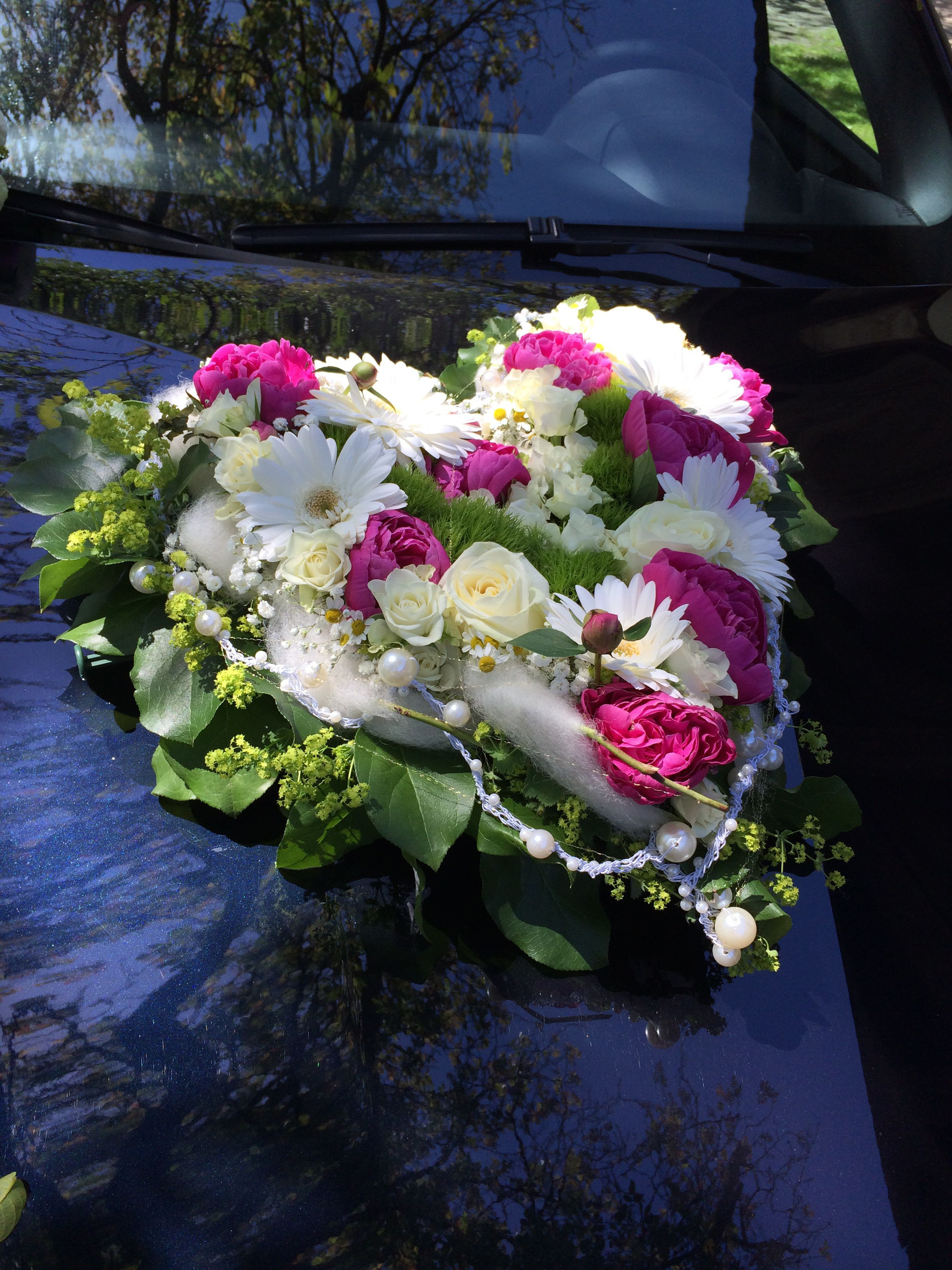 Blumenschmuck Auto Hochzeit
 Autoschmuck Hochzeit Hochzeit Pinterest