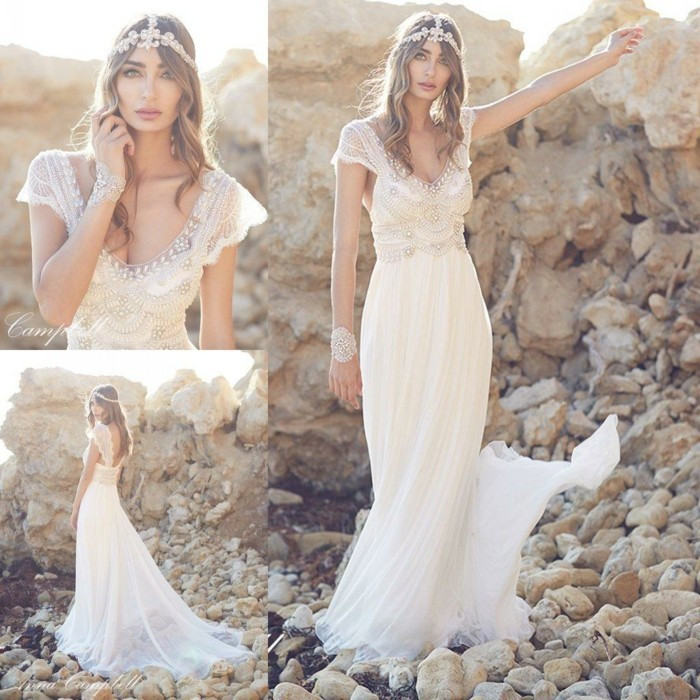 Bohemian Kleid Hochzeit
 67 Brautkleider im Boho Stil Der heißeste Trend für Ihre