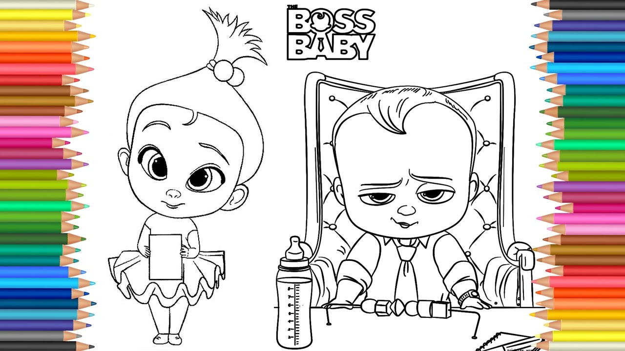Boss Baby Ausmalbilder
 Coloring Page THE BOSS BABY Coloring Markers Videos For