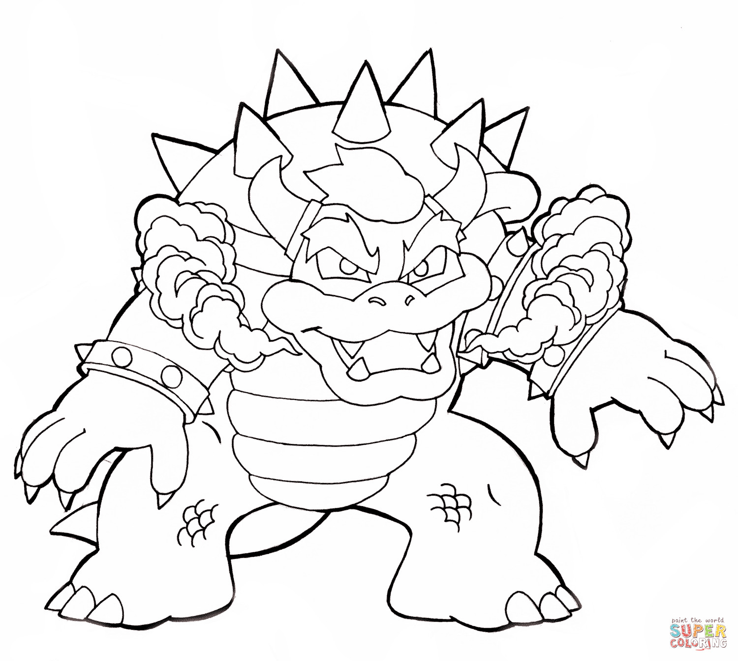 Bowser Ausmalbilder
 Ausmalbild Bowser