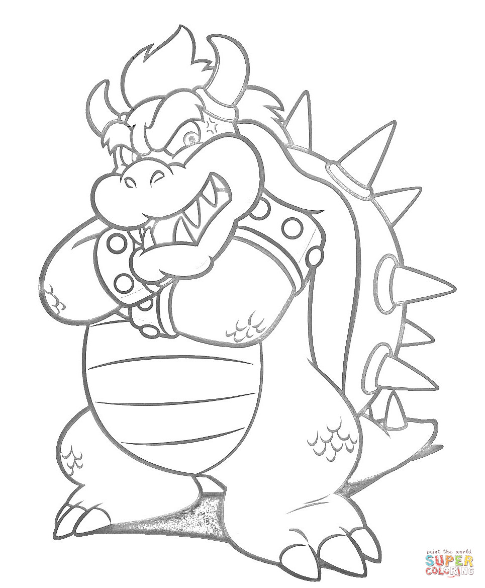 Bowser Ausmalbilder
 Dibujo de Bowser para colorear