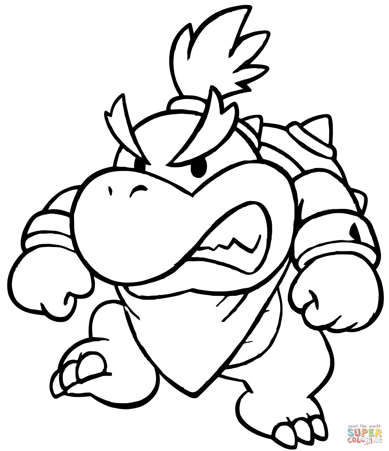 Bowser Ausmalbilder
 Ausmalbild Baby Bowser