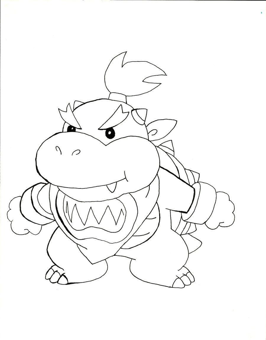 Bowser Ausmalbilder
 Coloring Page Bowser Junior Coloring Home