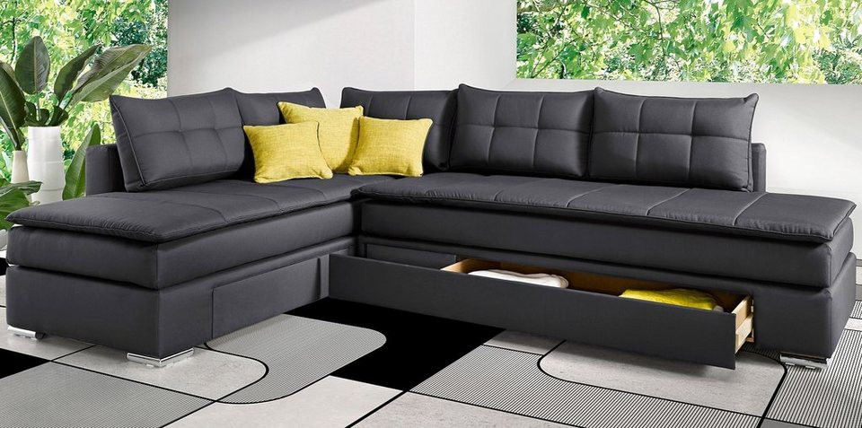 Boxspring Couch
 INOSIGN Polsterecke mit Dauer Schlaffunktion