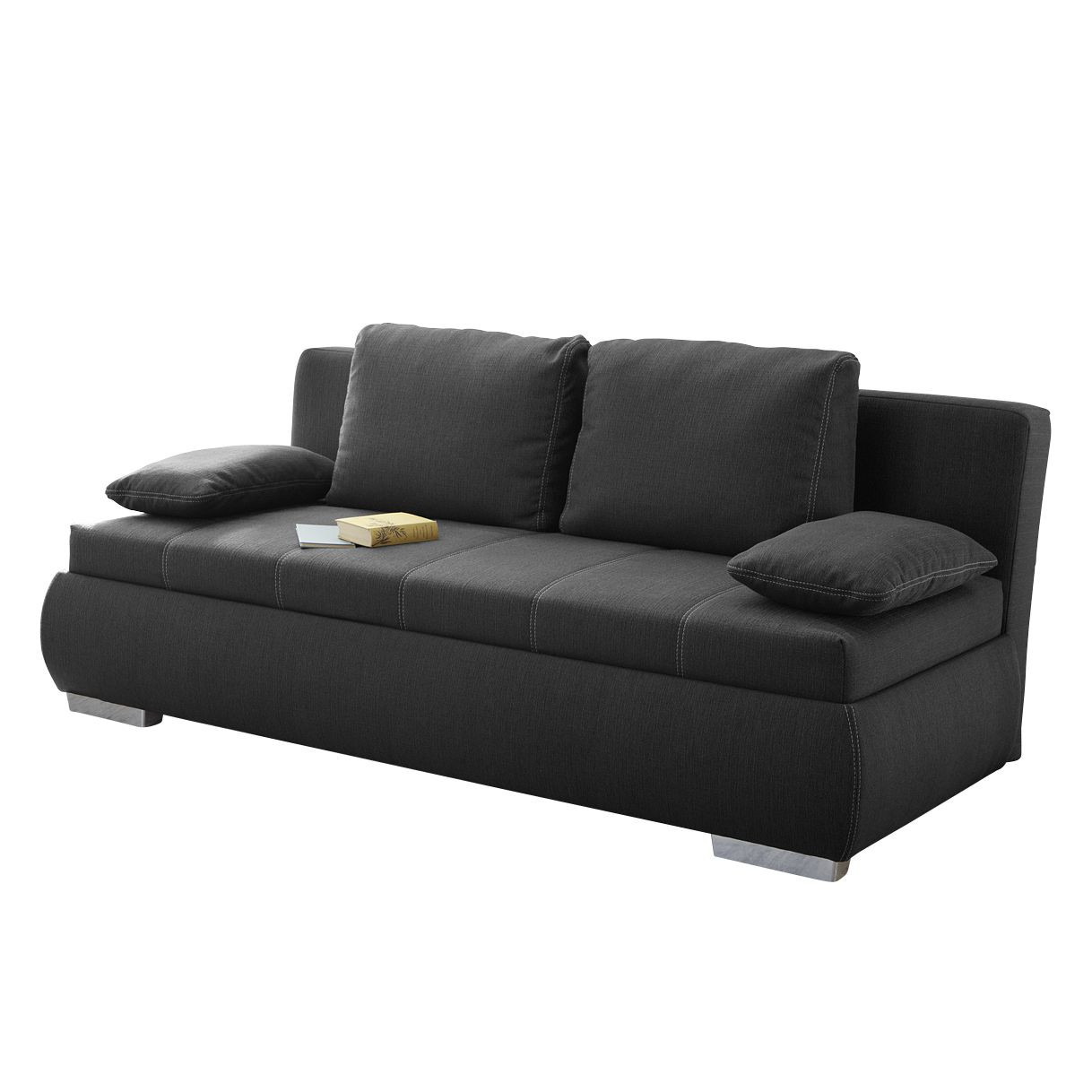 Boxspring Schlafsofa
 Boxspring Schlafsofa Madang Webstoff Anthrazit