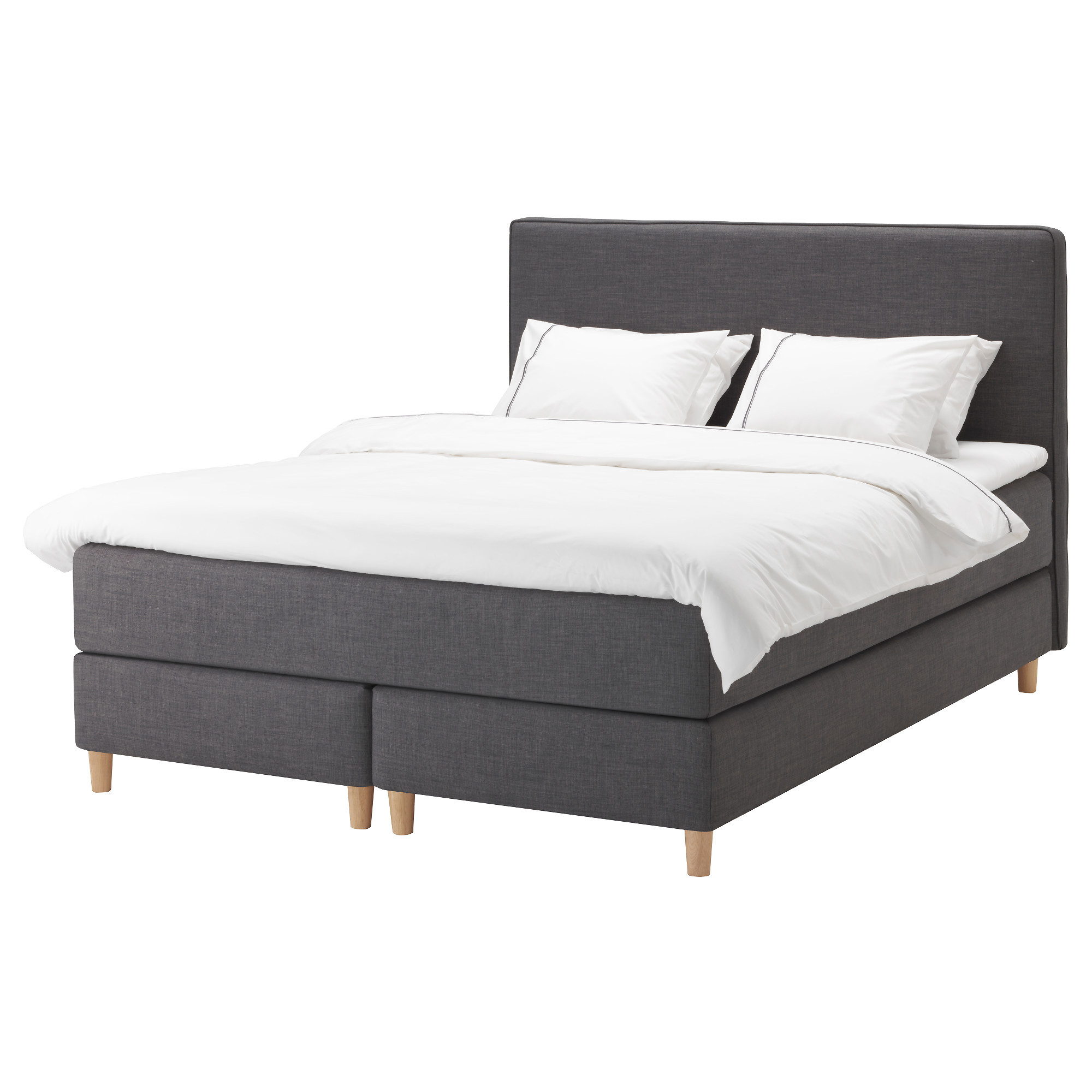 Boxspringbett Ikea
 DUNVIK Boxspringbett 180 x 200 cm dunkelgrau Wohn Tips