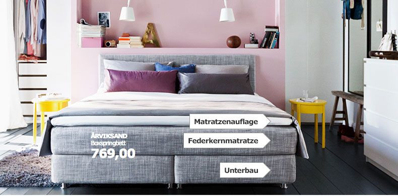 Boxspringbett Ikea
 ÅRVIKSAND Boxspringbett bei IKEA Home Pinterest