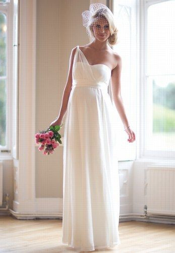 Brautkleid Standesamt Schwanger
 Hochzeitskleid von Mamarella Brautmode für Schwangere