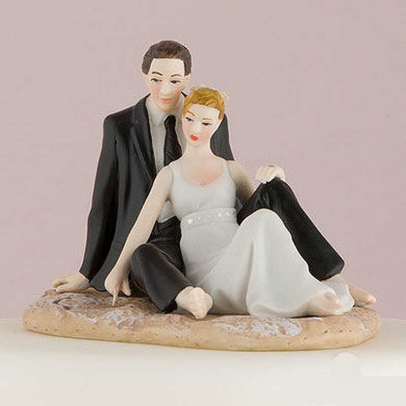 Brautpaar Für Hochzeitstorte
 Brautpaar für Hochzeitstorte Tortenfigur am Strand 39