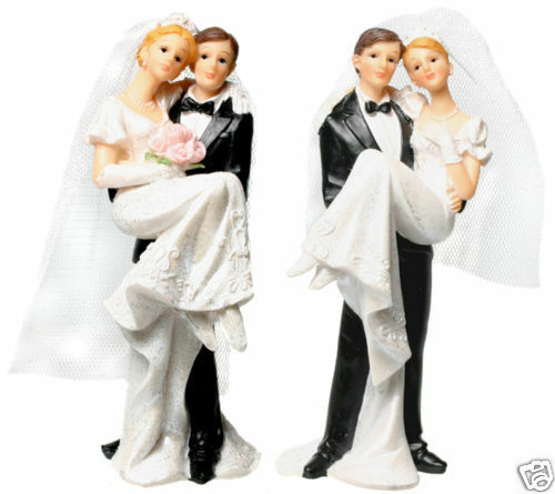 Brautpaar Hochzeitstorte
 Tortenaufsatz Brautpaar Figur Hochzeitstorte 13 cm