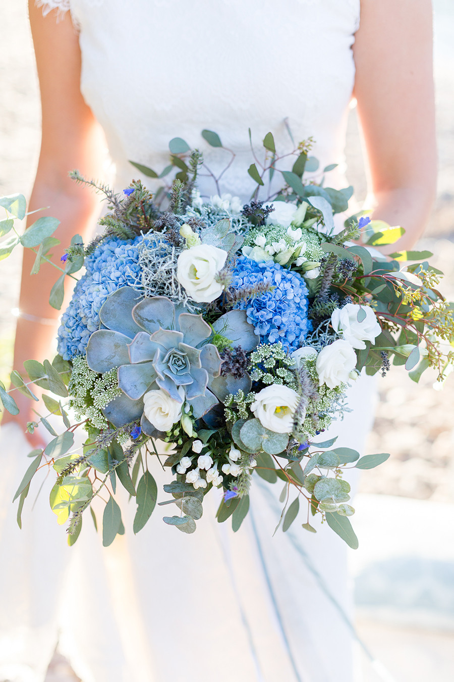 Brautstrauß Blau
 Ideen für einen Brautstrauss in Blau