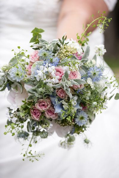 Brautstrauß Blau
 brautstrauss weddingbouquet vintage rosa blau grün