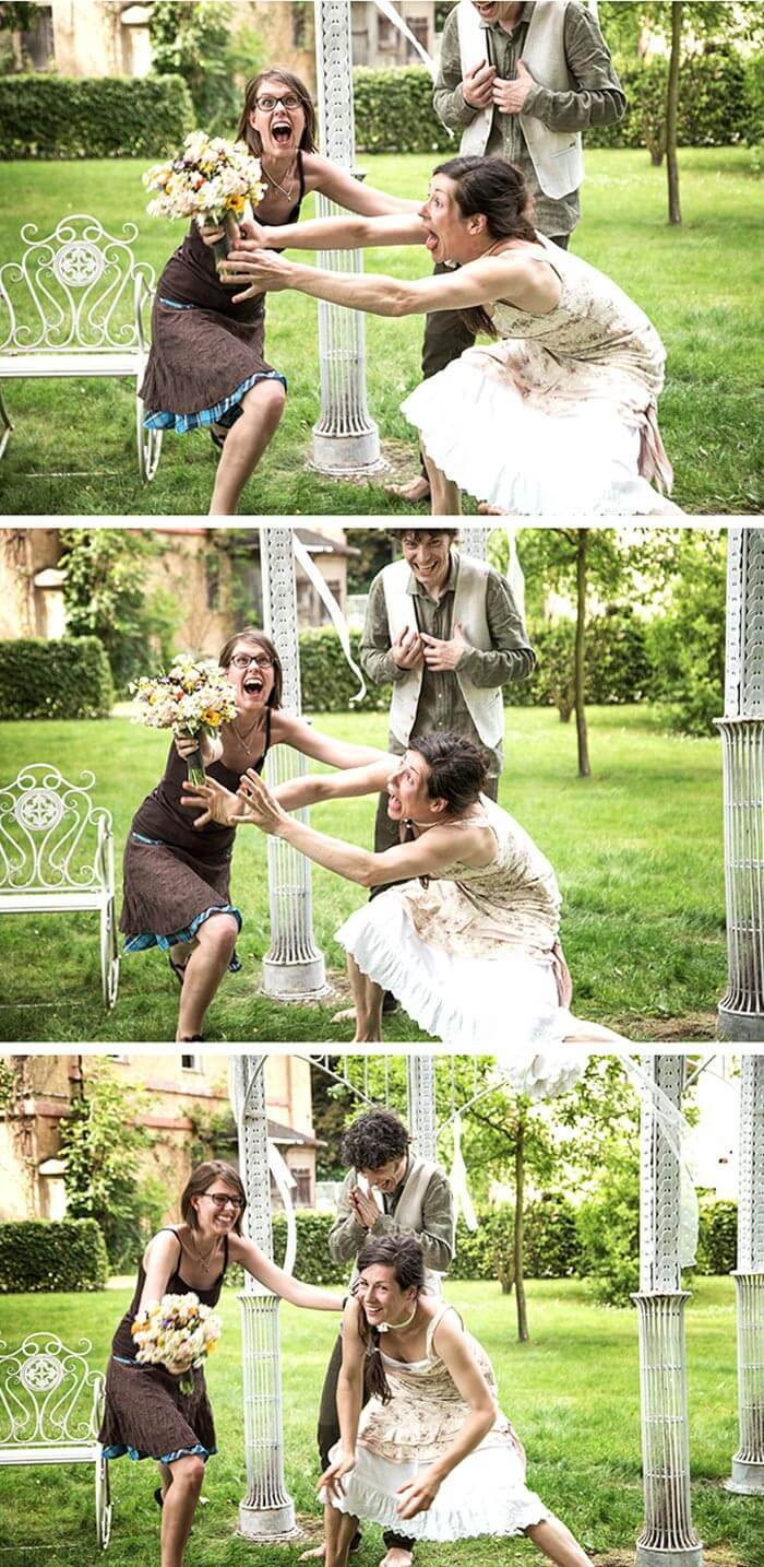 Brautstrauß Fangen
 Picknick Hochzeit
