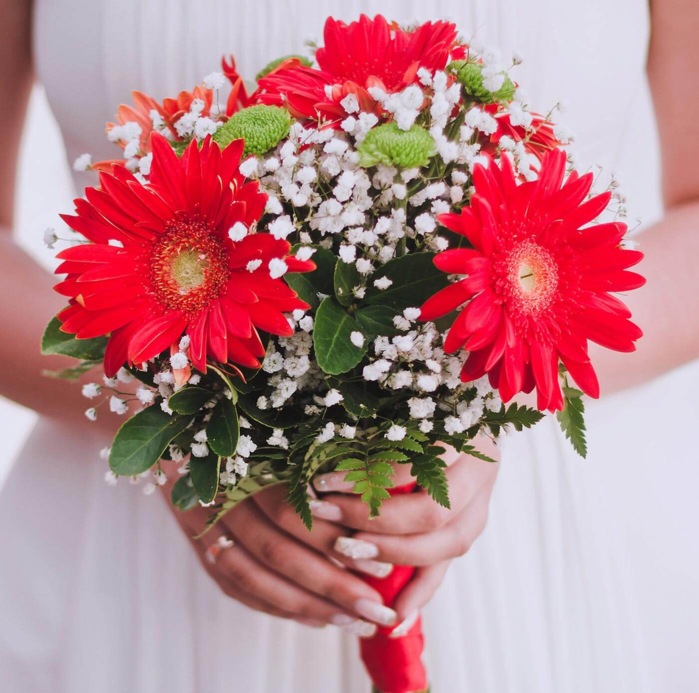 Brautstrauß Gerbera
 Brautstrauß Gerbera Rot