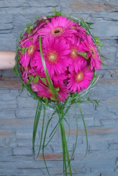 Brautstrauß Gerbera
 Pinke Gerbera Brautstrauß Hochzeit Pinterest