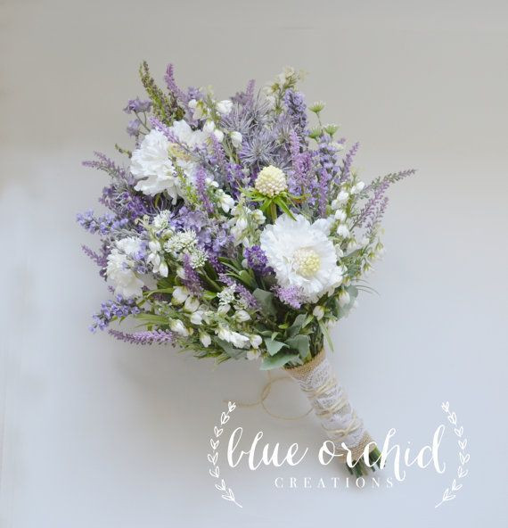 Brautstrauß Lavendel
 Wildflower Bridal Bouquet Rustic Bouquet Lavender