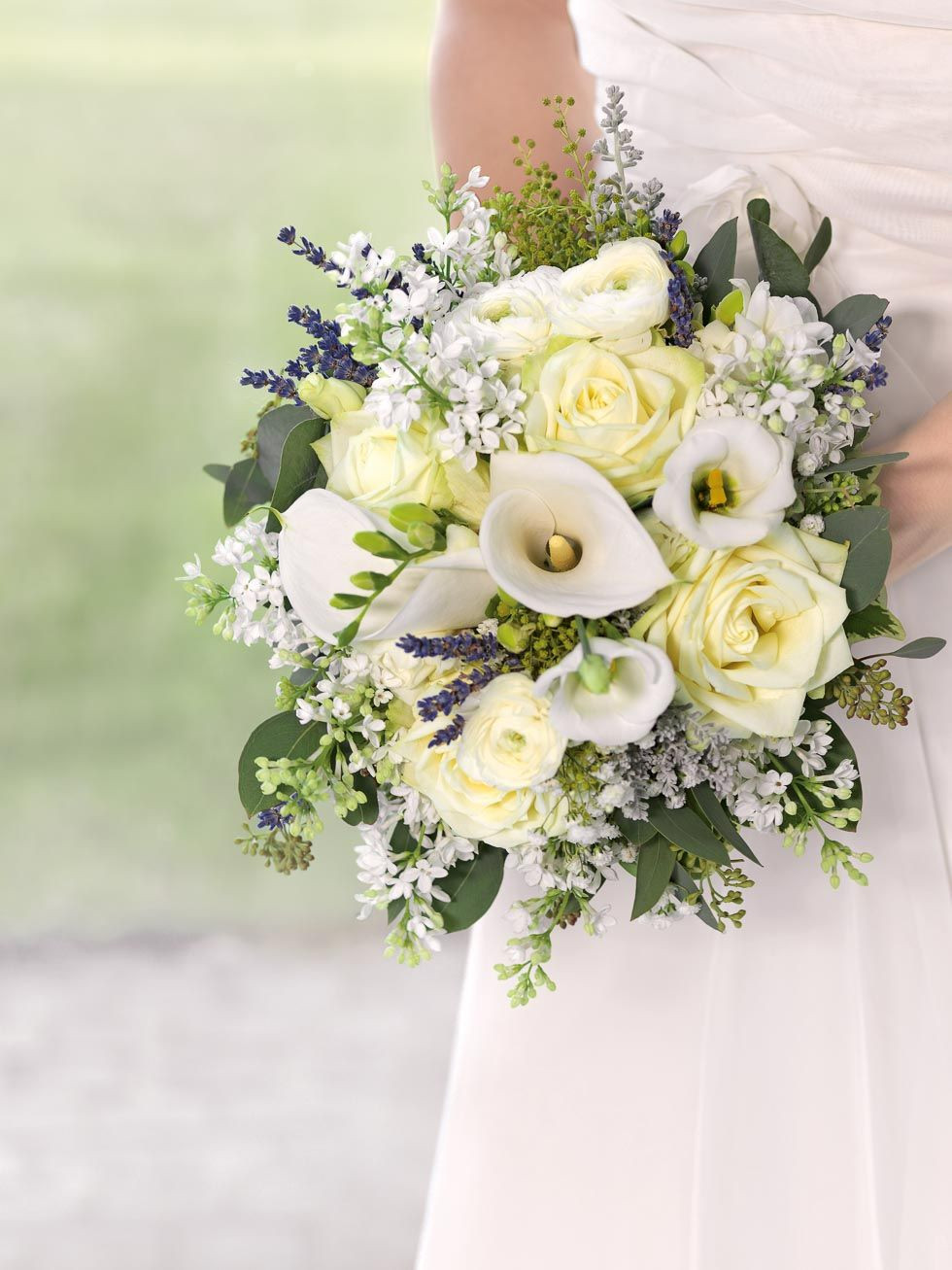 Brautstrauß Lavendel
 Brautstrauß Weiß und Gelb in 2019