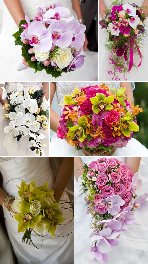 Brautstrauß Lilien
 Brautstrauß mit Orchideen und Lilien