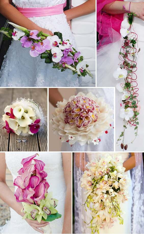 Brautstrauß Lilien
 Brautstrauß mit Orchideen und Lilien