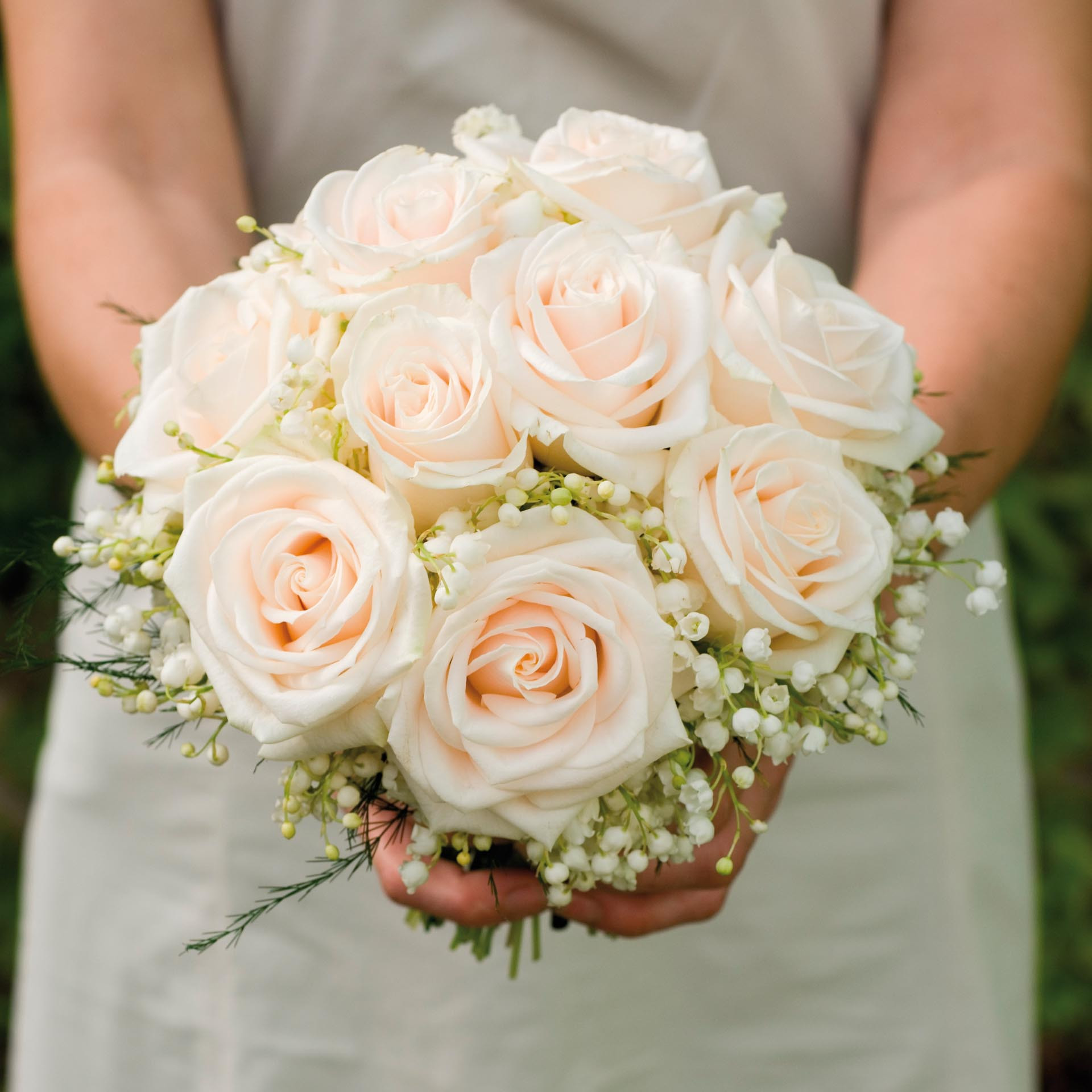 Brautstrauß Maiglöckchen
 Brautstrauß aus Rosen und Maiglöckchen Heiraten mit braut