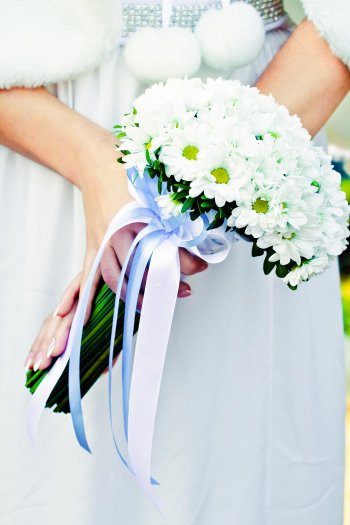Brautstrauß Margeriten
 Brautstrauß mit weißen Margeriten