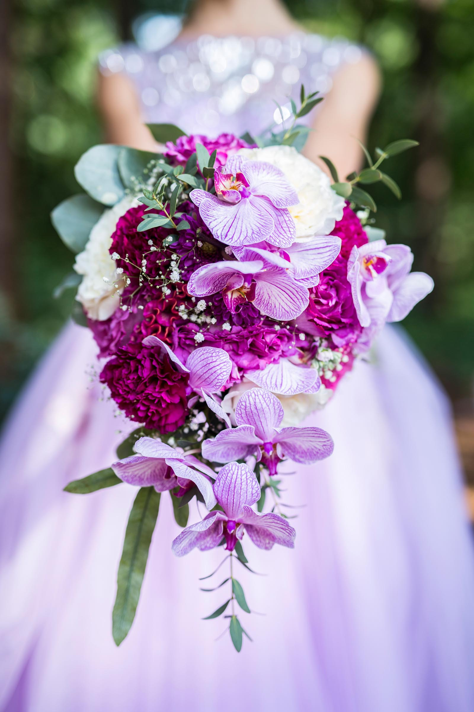 Brautstrauß Orchideen
 Brautstrauß mit Orchideen und Hahnenkamm Heiraten mit