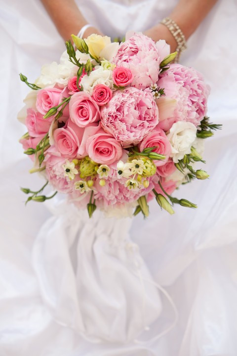 Brautstrauß Pastell Rosa
 Farbenfroh Brautstrauß Trends im Sommer 2014 Hochzeit