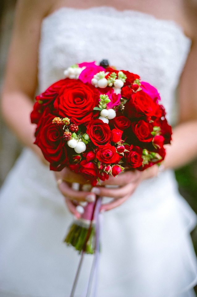 Brautstrauß Rote Rosen
 brautstrauss