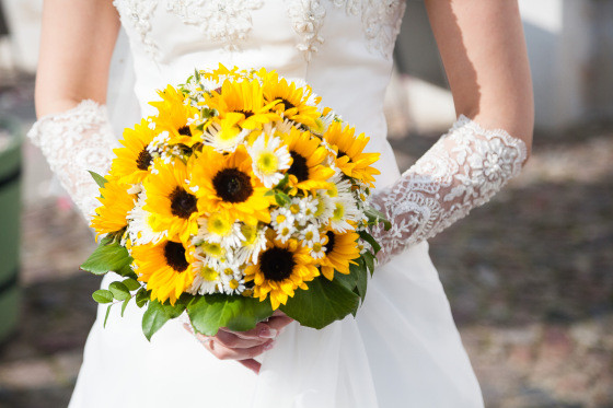 Brautstrauß Sonnenblumen
 Astronomy wedding ♥ Astronomie Hochzeit