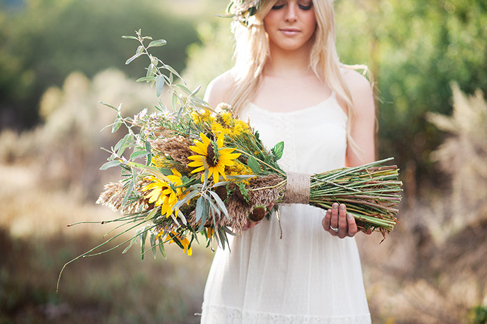 Brautstrauß Sonnenblumen
 Brautstrauß mit Sonnenblumen