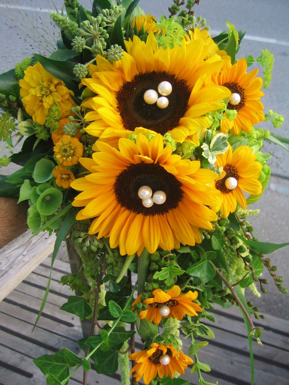 Brautstrauß Sonnenblumen
 Hochzeitsmotto Sonnenblumen Natürlich auch im