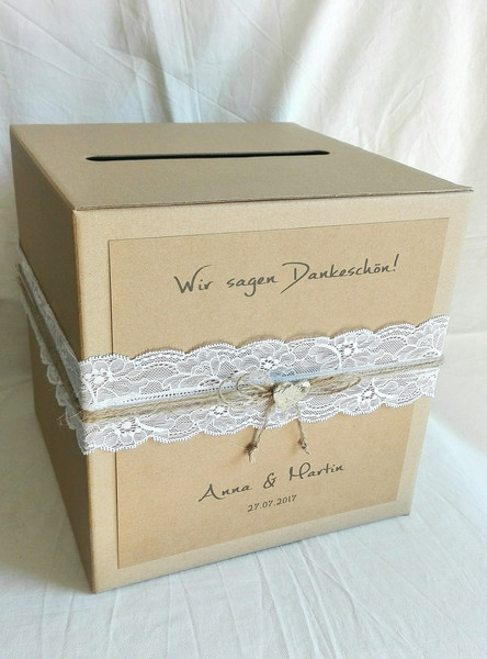 Briefbox Hochzeit
 Geldgeschenke BRIEFBOX HOCHZEIT VINTAGE RUSTIKAL