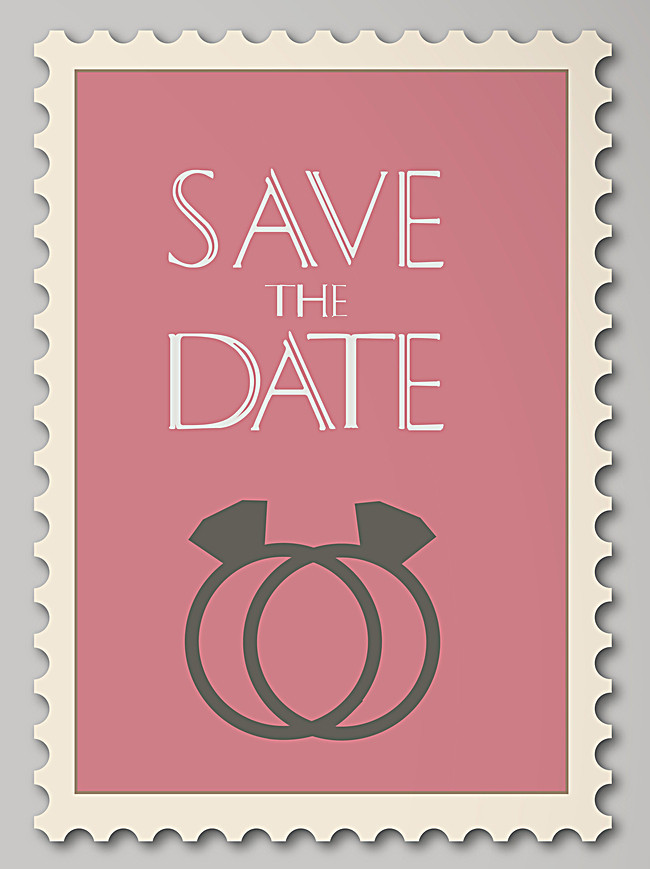 Briefmarken Hochzeit
 Western Hochzeit Einladung Hipop