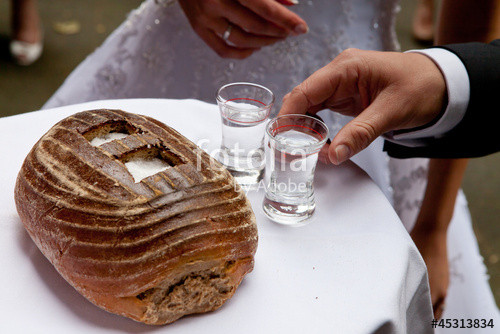 Brot Und Salz Hochzeit
 "Hochzeit Salz und Brot salt and bred Wedding schnapps