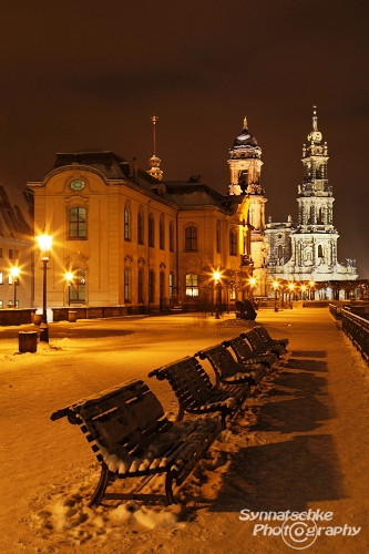 Brühlsche Terrasse Dresden
 Dresden Winter Bruehlsche Terrasse