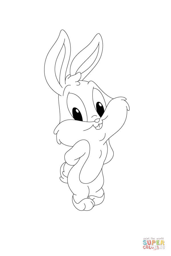 Bugs Bunny Ausmalbilder
 Ausmalbild Bugs Bunny ist schüchtern