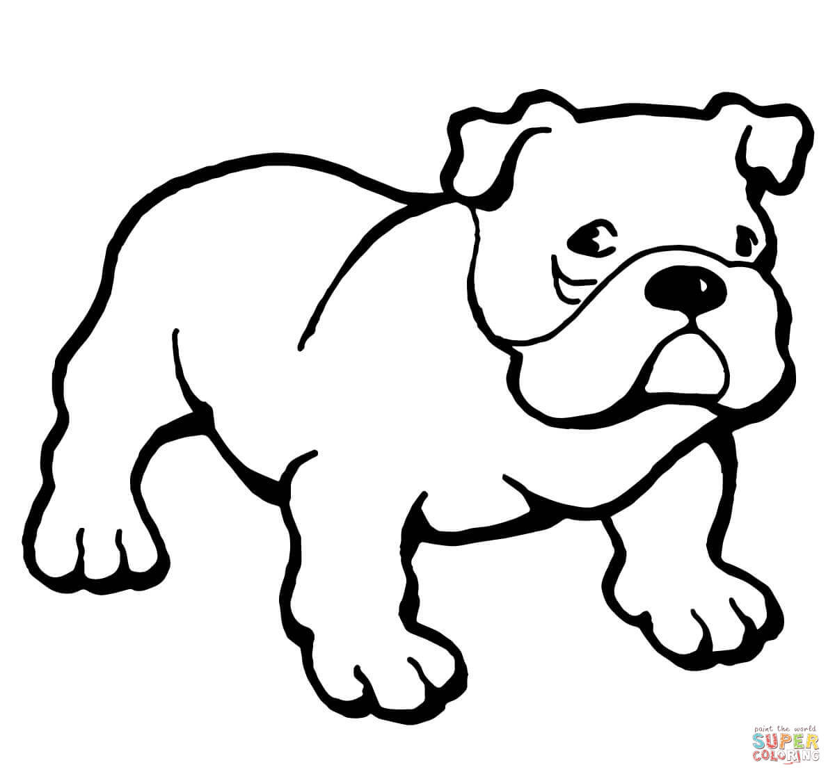 Bulldog Ausmalbilder
 Bulldog coloring page