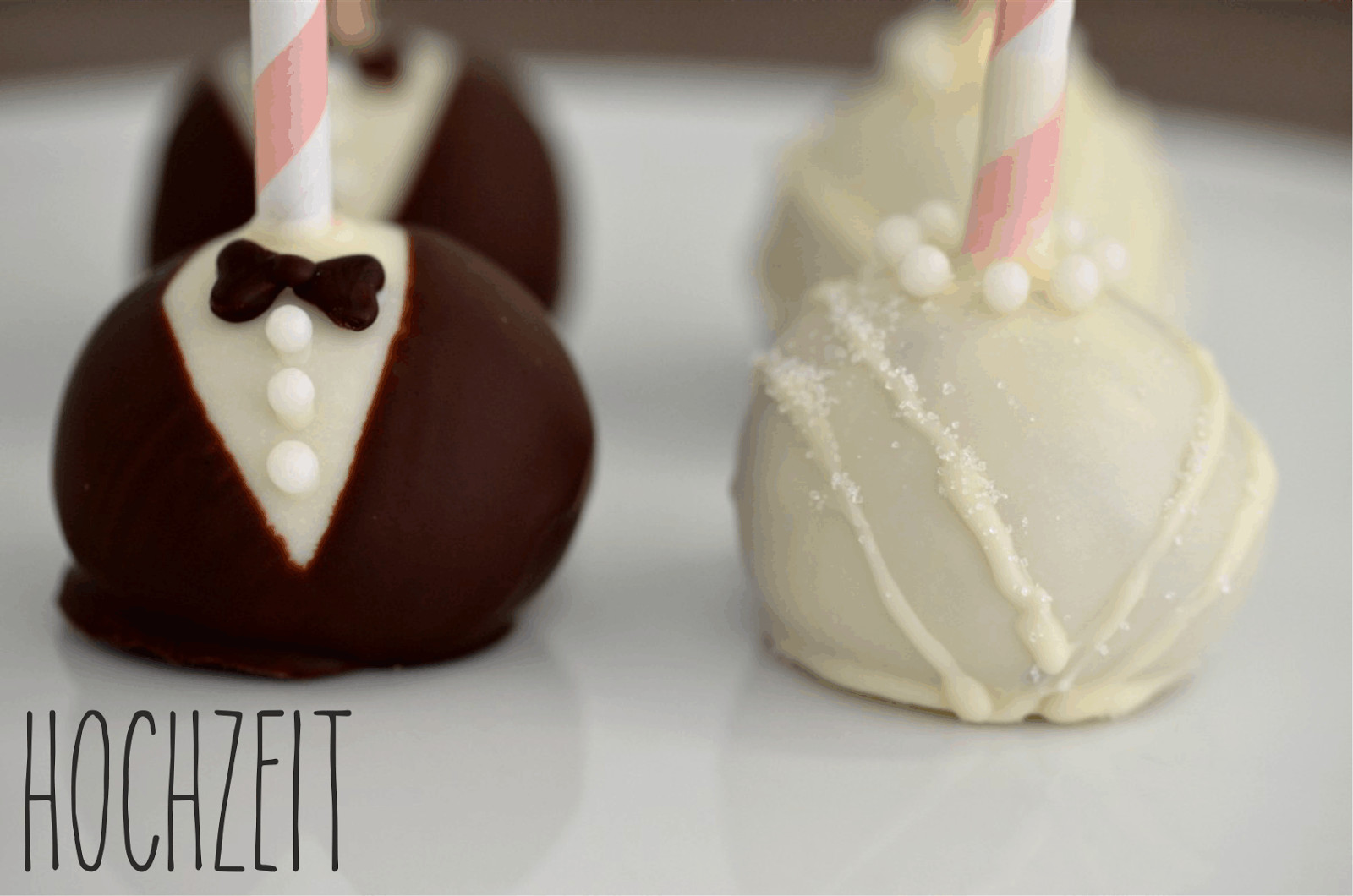 Cake Pop Hochzeit
 Melina s süßes Leben Braut und Bräutigam Cake Pops