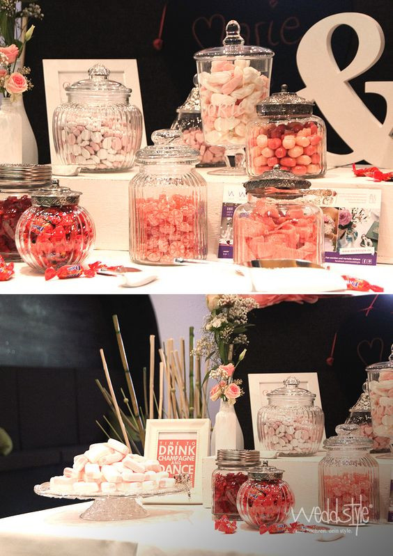 Candy Bar Hochzeit Mieten
 Süsse Candy Bar mit Gläsern und Zubehör mieten ww