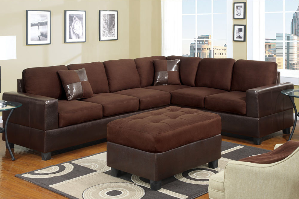 Candy Sofa
 Sectional Sofa Couch Sectionals Sofas 2 Pc in Chocolate W