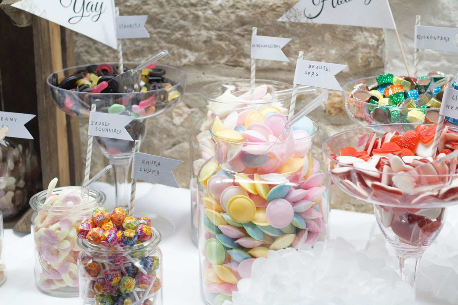 Candybar Hochzeit
 How to DIY Candy Bar für Hochzeit