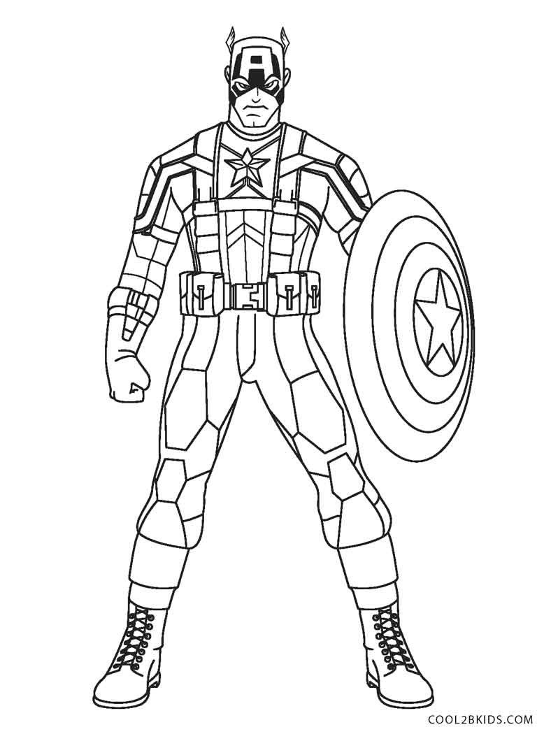 Captain America Ausmalbilder
 Free Printable Captain America Coloring Pages For Kids